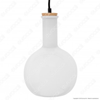 V-TAC VT-7205 Lampadario in Vetro con Portalampada per Lampadine E27