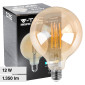 V-Tac VT-2153 Lampadina LED E27 12W Bulb G125 Globo Filament Vetro Ambrato - SKU 217456
