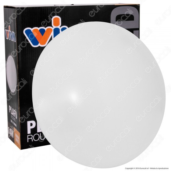 Wiva Plafoniera LED 16W mod. PLAFÒ Bianca Forma Circolare - mod. Wiva Plafoniera LED 16W mod. PLAFÒ Bianca Forma Circolare - mod.