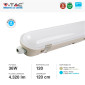 Immagine 4 - V-Tac VT-120136 Tubo LED Plafoniera 36W Lampadina Chip Samsung