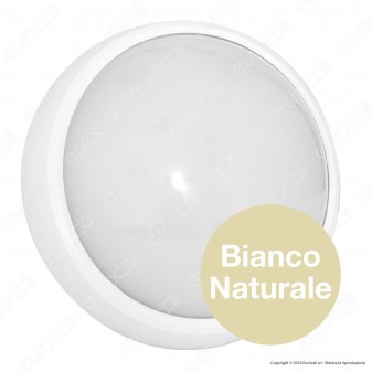 Wiva Plafoniera LED 12W mod. BULK Bianca Forma Circolare IP65 - mod.