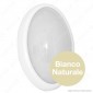 Immagine 2 - Wiva Plafoniera LED 7W mod. BULK Bianca Forma Ovale IP65 - mod.