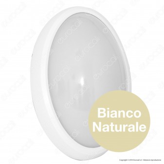 Wiva Plafoniera LED 7W mod. BULK Bianca Forma Ovale IP65 - mod.
