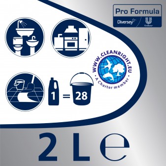 Cif Professional Gel con Candeggina Detergente in Crema per Superfici di Bagno e Cucina - 8 Flaconi