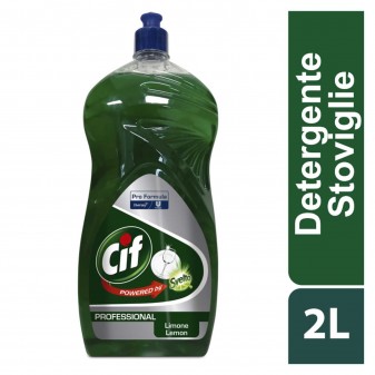 Cif Professional Detergente Manuale Piatti Detersivo Liquido Profumo Limone - 8 Flaconi da 2 Litri