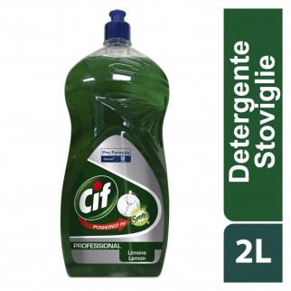 Cif Professional Detergente Manuale Piatti Detersivo Liquido Profumo Limone - 8 Flaconi da 2 Litri
