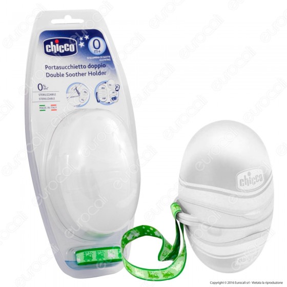 Chicco Portasucchietto Doppio Luminescente Proteggi Ciuccio Chicco Portasucchietto Doppio Luminescente Proteggi Ciuccio
