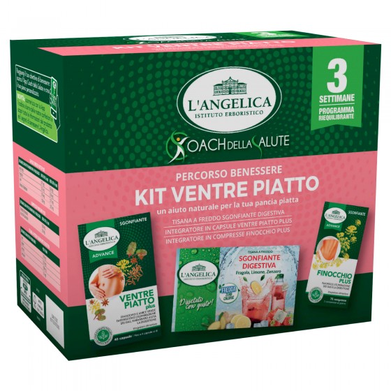 L'Angelica Kit Ventre Piatto con Tisana a Freddo Sgonfiante e Integratori Finocchio - Confezione da L'Angelica Kit Ventre Piatto con Tisana a Freddo Sgonfiante e Integratori Finocchio - Confezione da