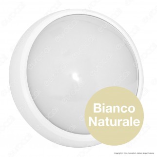 Wiva Plafoniera LED 17W mod. BULK Bianca Forma Circolare IP65 con