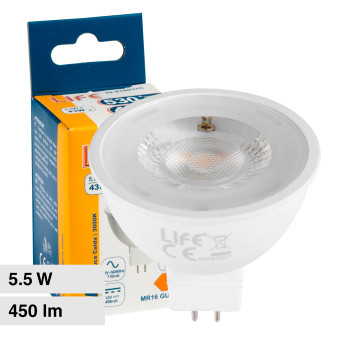 Life Lampadina LED MR16 GU5.3 5,5W Faretto Spotlight SMD - MOD. 39.916037C /...