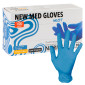 New Med Gloves Must Guanti Monouso Blu in Nitrile Senza Talco - Confezione da 100 pezzi