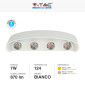 Immagine 5 - V-Tac VT-848 Lampada LED da Muro 7W Wall Light Bianca Applique