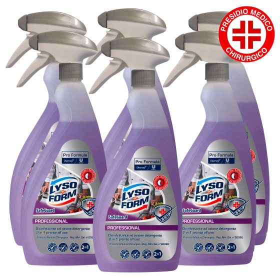Spray Disinfettante Detergente 2in1 Safeguard Lysoform Pro