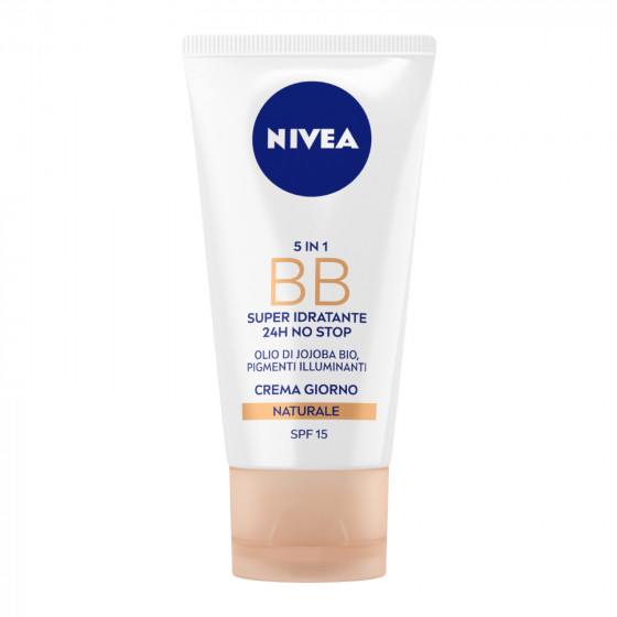 Nivea BB Super Idratante 5 in 1 Crema Giorno 24H Illuminante Naturale Nivea BB Super Idratante 5 in 1 Crema Giorno 24H Illuminante Naturale