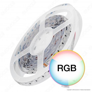 Wiva Striscia LED 5050 Impermeabile Multicolore RGB 60 LED/metro 24V