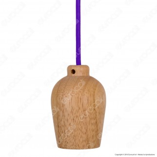 V-TAC VT-7778 Lampadario in Legno con Portalampada per Lampadine E27