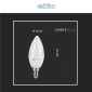 Immagine 5 - V-Tac Smart VT-5114 Lampadina LED Wi-Fi E14 4.8W Candle Bulb C37 Candela RGB+W Changing Color CCT Dimmerabile
