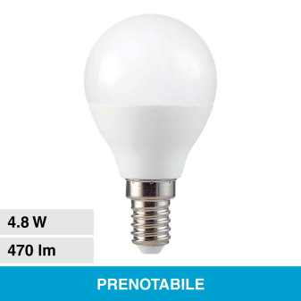 V-Tac Smart VT-2234 Lampadina LED E14 4.8W Bulb P45 MiniGlobo SMD RGB+W...