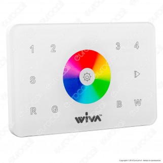 Wiva Telecomando RF da Muro per Centraline LED RGB+W - mod. 62300004