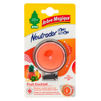 Arbre Magique Neutrodor Profumatore per Auto in Gel Fragranza Fruit Cocktail Lunga Durata