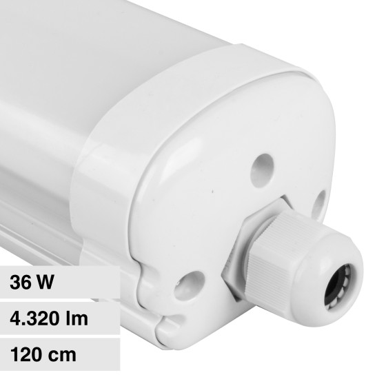 V-Tac VT-1249 Tubo LED Plafoniera 36W Lampadina SMD IP65 120cm V-Tac VT-1249 Tubo LED Plafoniera 36W Lampadina SMD IP65 120cm