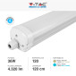 Immagine 4 - V-Tac VT-1249 Tubo LED Plafoniera 36W Lampadina SMD IP65 120cm