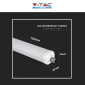 Immagine 7 - V-Tac VT-1249 Tubo LED Plafoniera 36W Lampadina SMD IP65 120cm