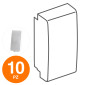 MAPAM Falso Polo ART Bianco - Confezione 10pz - mod. 40000B - Compatibile con BTicino LIVING