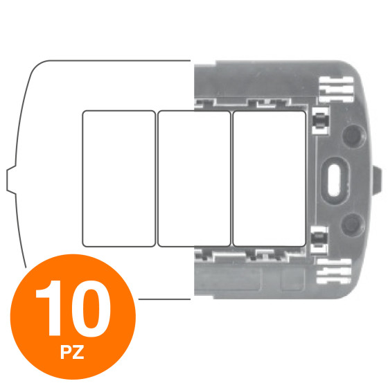 MAPAM Supporto ART 3P - Confezione 10pz - mod. 7003 - Compatibile con BTicino LIVING MAPAM Supporto ART 3P - Confezione 10pz - mod. 7003 - Compatibile con BTicino LIVING