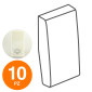 MAPAM Cover Pulsante Campanello JOY Bianco - Confezione 10pz - mod. 572B - Compatibile con BTicino MATIX