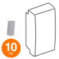 MAPAM Falso Polo JOY Bianco - Confezione 10pz - mod. 70000B - Compatibile con BTicino MATIX