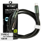 Immagine 1 - V-Tac VT-5303 Cavo USB Type-C Lunghezza 1m Colore Nero con Display LED - SKU 7746
