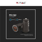 Immagine 6 - V-Tac VT-5318 Caricabatterie Smart Auto USB 20W 3A per Smartphone Ricarica Rapida PD+QC Colore Nero