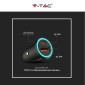 Immagine 7 - V-Tac VT-5318 Caricabatterie Smart Auto USB 20W 3A per Smartphone Ricarica Rapida PD+QC Colore Nero
