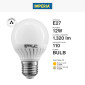 Immagine 4 - Imperia Lampadina LED E27 12W Bulb A60 MiniGlobo SMD Ceramic