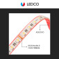 Immagine 7 - LEDCO Striscia LED Flessibile 95W SMD RGB+W 60 LED/metro 24V CRI≥90 IP68 - Bobina da 5 metri - mod.