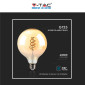 Immagine 6 - V-Tac VT-2126 Lampadina LED E27 6W Globo G125 Filament Vetro Ambrato - SKU 217328