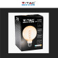 Immagine 8 - V-Tac VT-2126 Lampadina LED E27 6W Globo G125 Filament Vetro Ambrato - SKU 217328