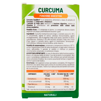 Equilibra Integratore Antiossidante Curcuma - Confezione da 20