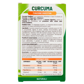Equilibra Integratore Antiossidante Curcuma - Confezione da 20