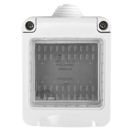 MAPAM Idrobox IP55 GEM 2P - mod. S6202B - Compatibile con Vimar PLANA MAPAM Idrobox IP55 GEM 2P - mod. S6202B - Compatibile con Vimar PLANA