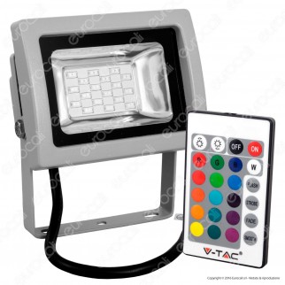V-Tac VT-4711 RGB Multicolore Faretto LED 10W da Esterno con