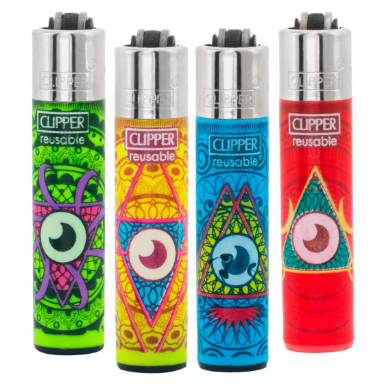 Clipper Micro Accendini Piccoli Fantasia Mandala Pattern 2 - Serie da 4 Accendini Clipper Micro Accendini Piccoli Fantasia Mandala Pattern 2 - Serie da 4 Accendini