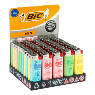 Bic Mini J25 Accendini Piccoli Fantasia Smo The King - Box da 50 Accendini