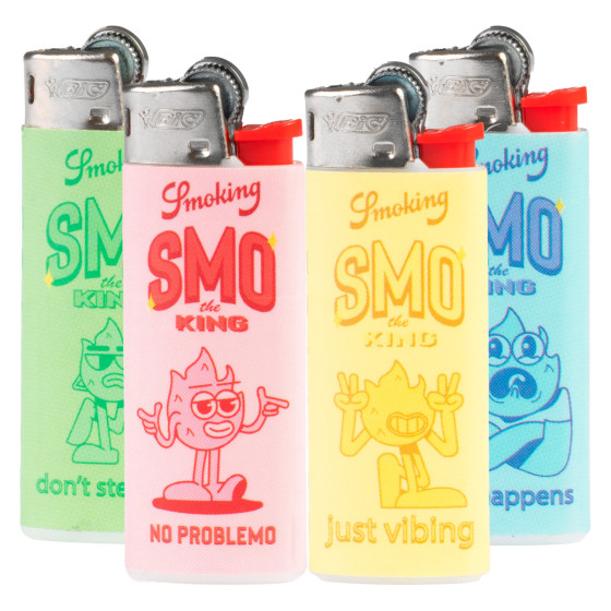 Bic Mini J25 Accendini Piccoli Fantasia Smo The King - Serie da 5 Accendini Bic Mini J25 Accendini Piccoli Fantasia Smo The King - Serie da 5 Accendini
