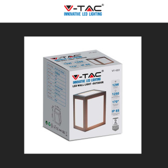 V-Tac VT-822 Lampada LED da Muro 12W Wall Light SMD Applique