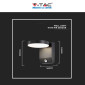 Immagine 7 - V-Tac VT-11020S Lampada LED da Muro 17W Wall Light SMD con