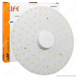 Life Modulo LED Circolina con Magnete Ø200mm 18W per Plafoniere -
