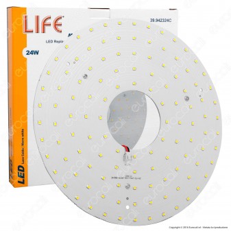 Life Modulo LED Circolina con Magnete Ø235mm 24W per Plafoniere -