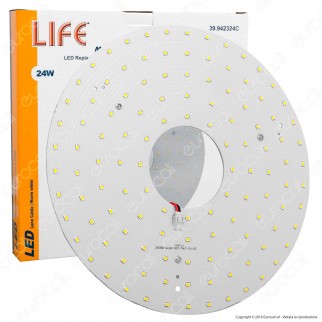 Life Modulo LED Circolina con Magnete Ø235mm 24W per Plafoniere -